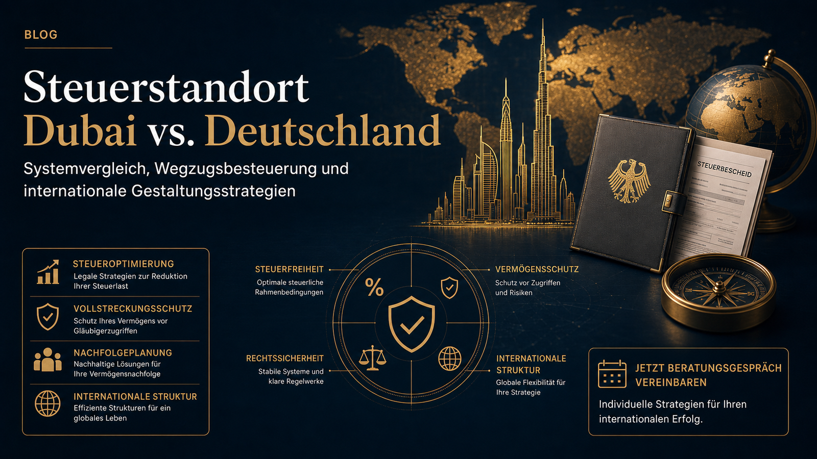 Read more about the article Steuerstandort Dubai vs. Deutschland: Systemvergleich